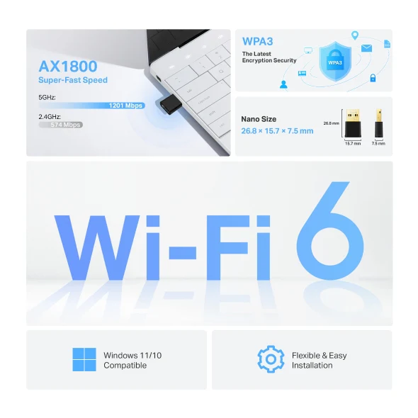 Tp-Link Archer Tx20Ua X1800 Wifi6 Usb Ad - Image 2