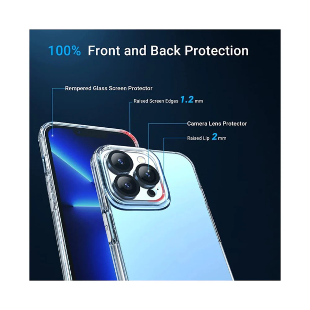 Trands 3-In-One Protection Package for Apple iPhone 14 Pro Max Clear - Image 3