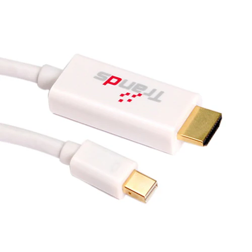 Trands Mini Dispaly To HDMI Cable 200cm White - Image 3