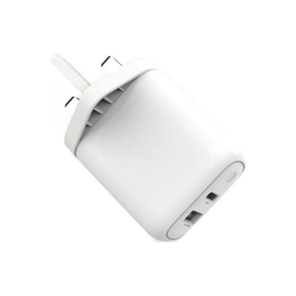 Trands Qualcomm Quick Charge 3.0 Charger With Type-C To Lightning Cable White - Image 3