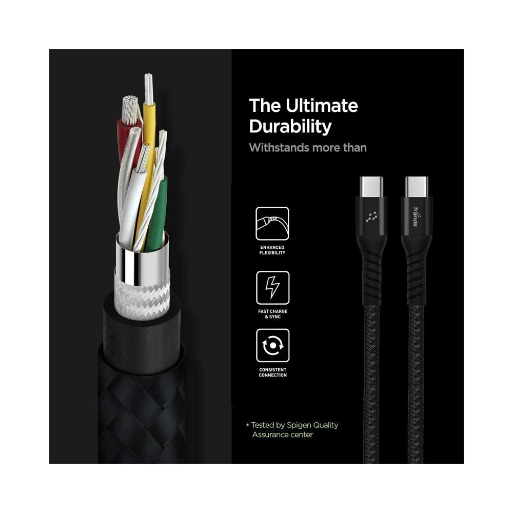 Trands Type-C Cable 1M Black - Image 6