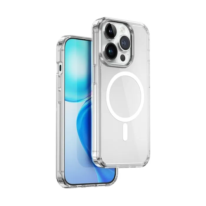 WiWU Crystal Magnetic Phone Case for iPhone 15 Pro Max (Transparent)