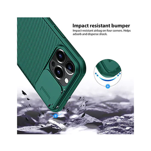 X-Fitted Camera Protector With Bracket Case Cover For Apple iPhone 13 Pro Max Green - Image 3