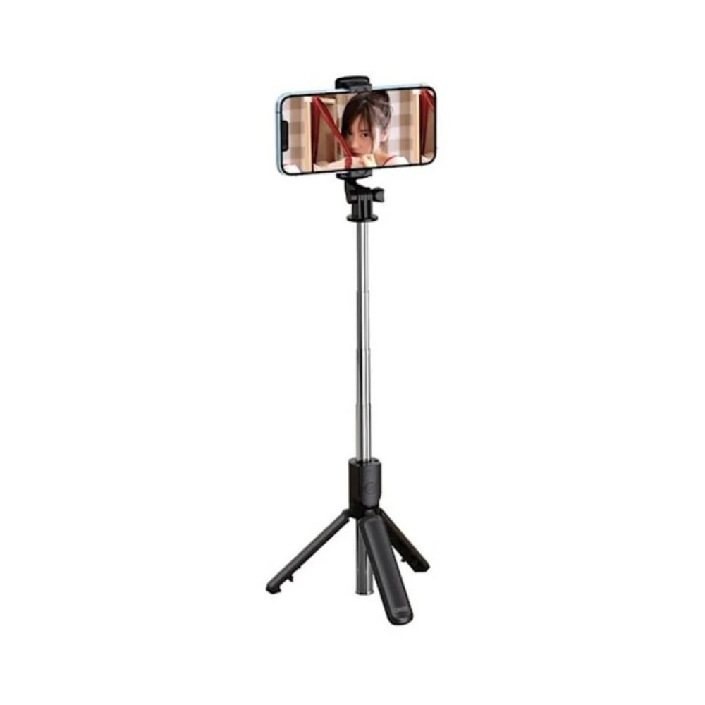 XO Multifunctional Bluetooth Selfie Stick With Tripod Black - Image 3