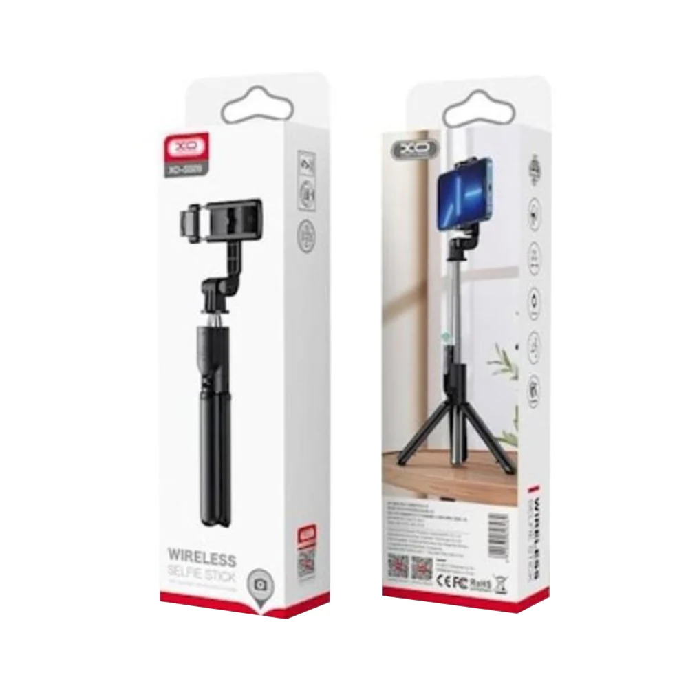 XO Multifunctional Bluetooth Selfie Stick With Tripod Black - Image 6